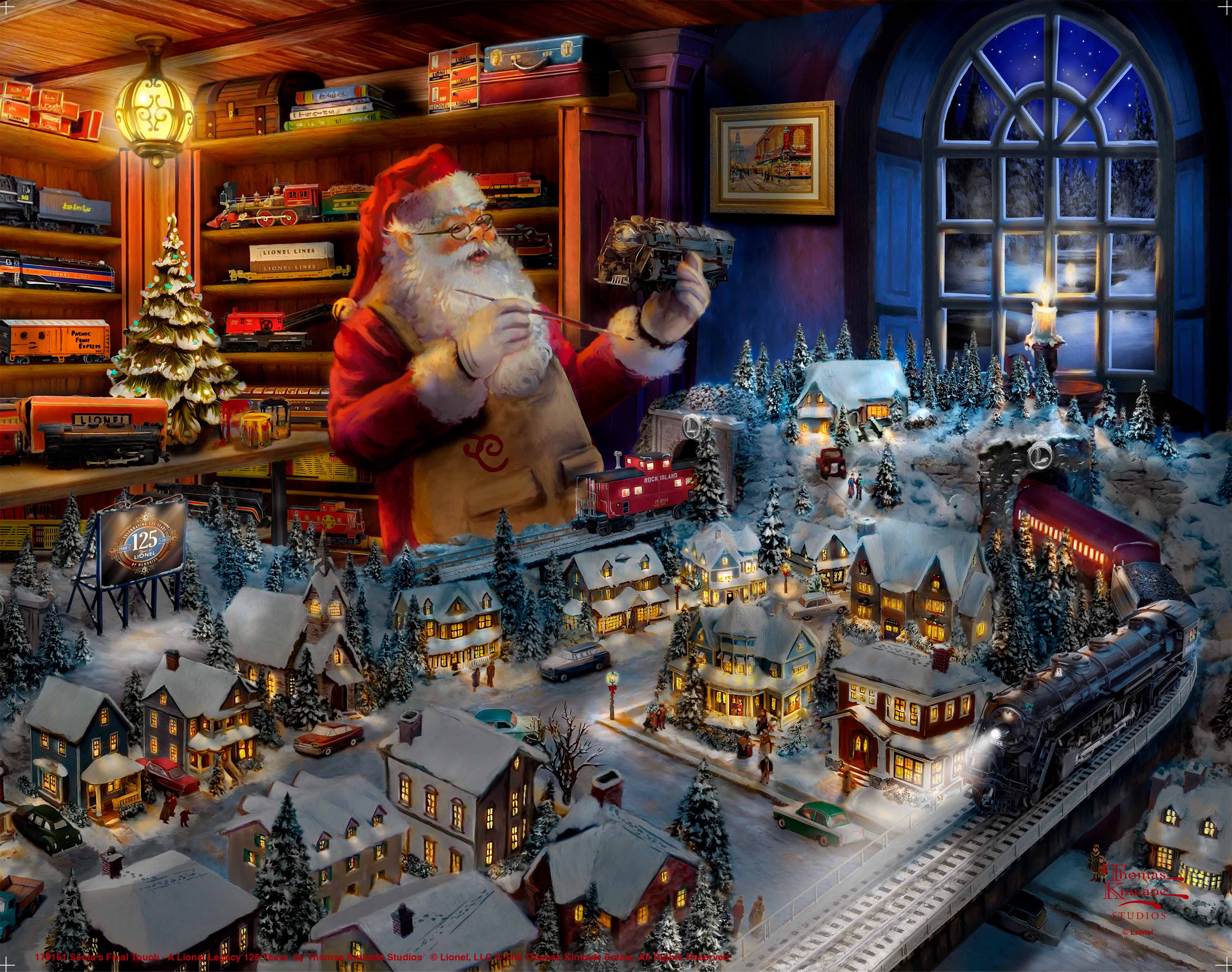 Santa's Final Touch - A Lionel Legacy – Thomas Kinkade Studios