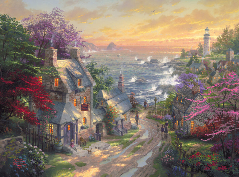 The Village Lighthouse by Thomas Kinkade