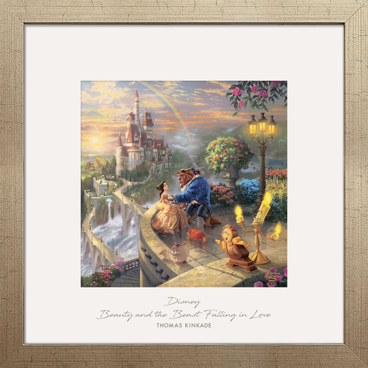 Disney Beauty and the Beast Falling in Love - 32" x 32" Prominence