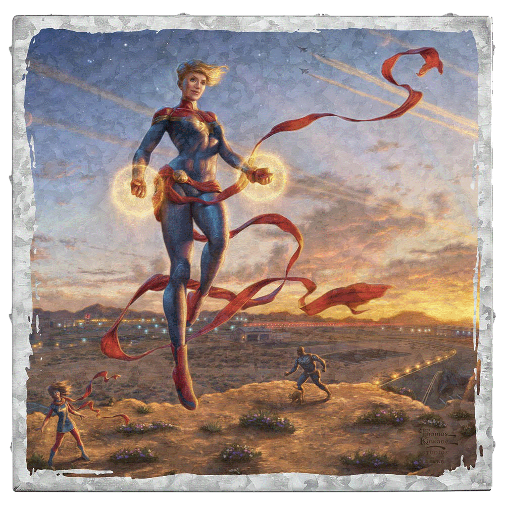 Captain Marvel - Dawn of a New Day - 14" x 14" Metal Box Art