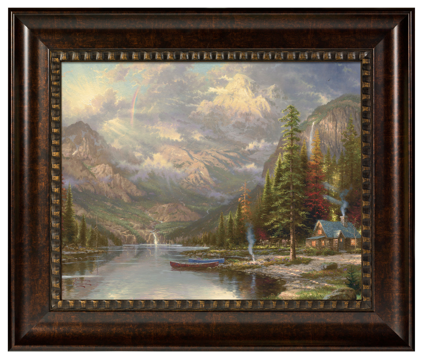 Mountain Majesty - 16" x 20" Brushstroke Vignette