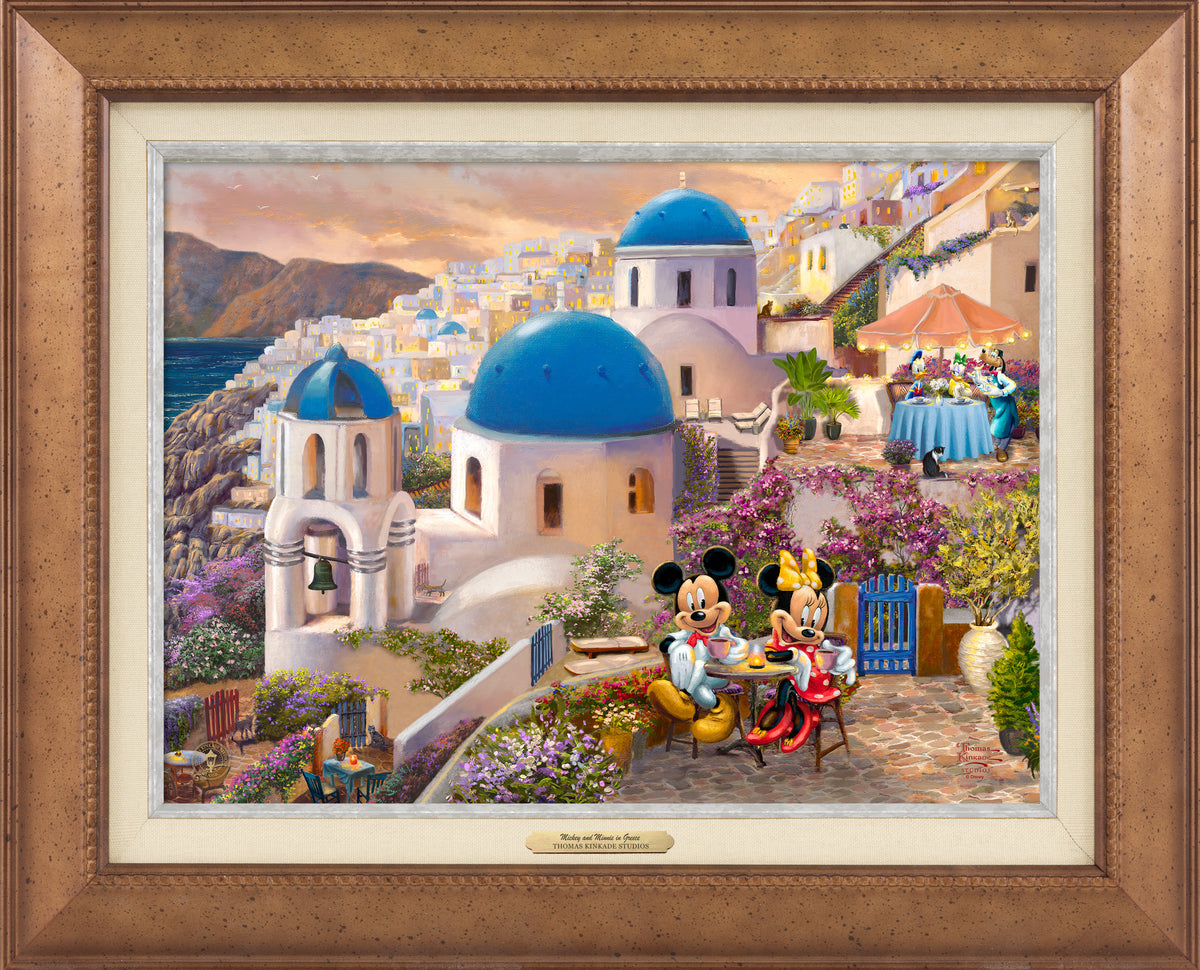Disney Mickey and Minnie in Greece - Canvas Classics