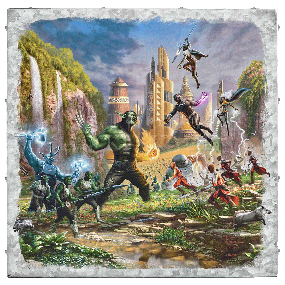 Battle for Wakanda - 14" x 14" Metal Box Art