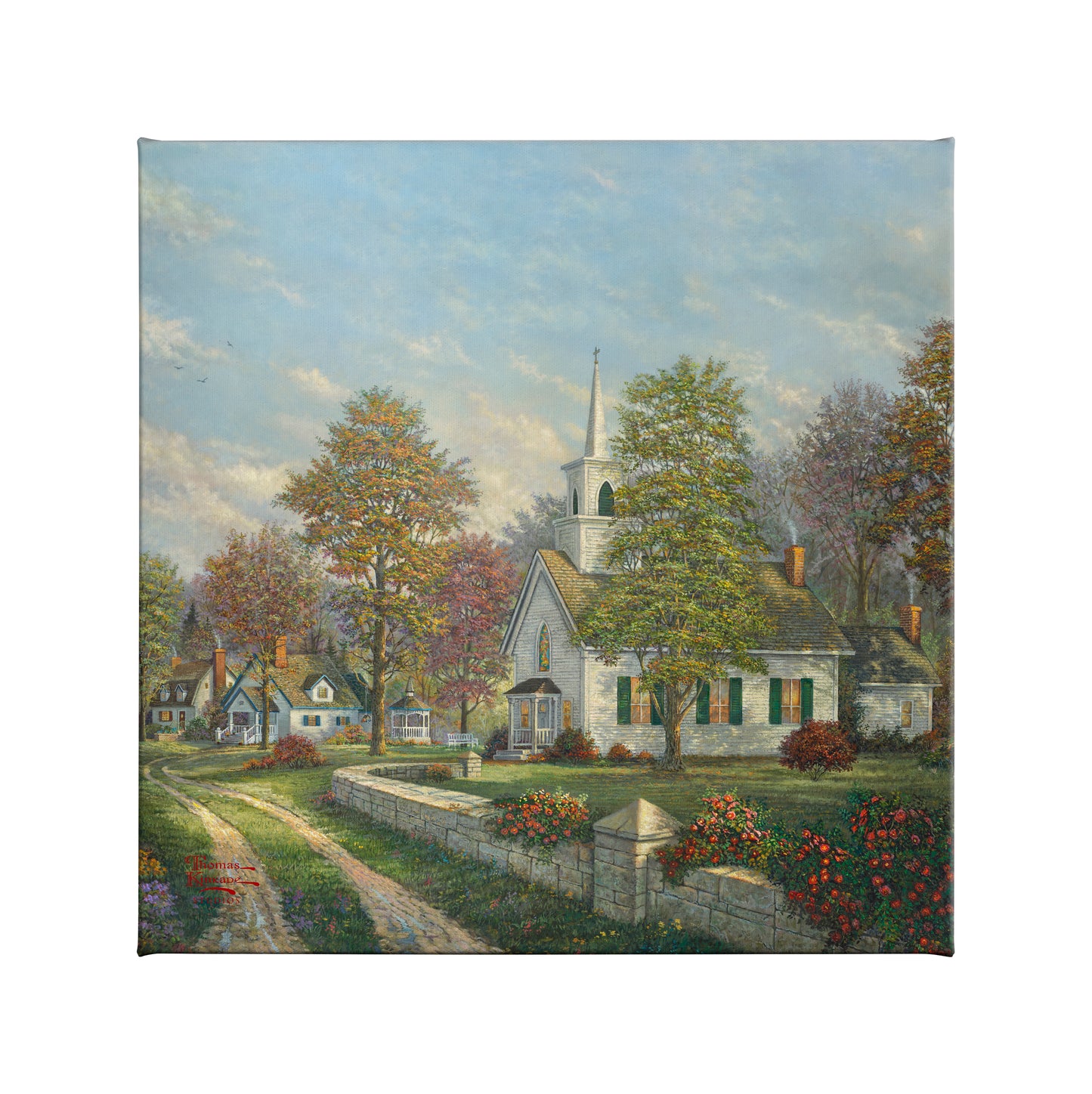 Serenity Chapel - 14" x 14" Gallery Wrapped Canvas