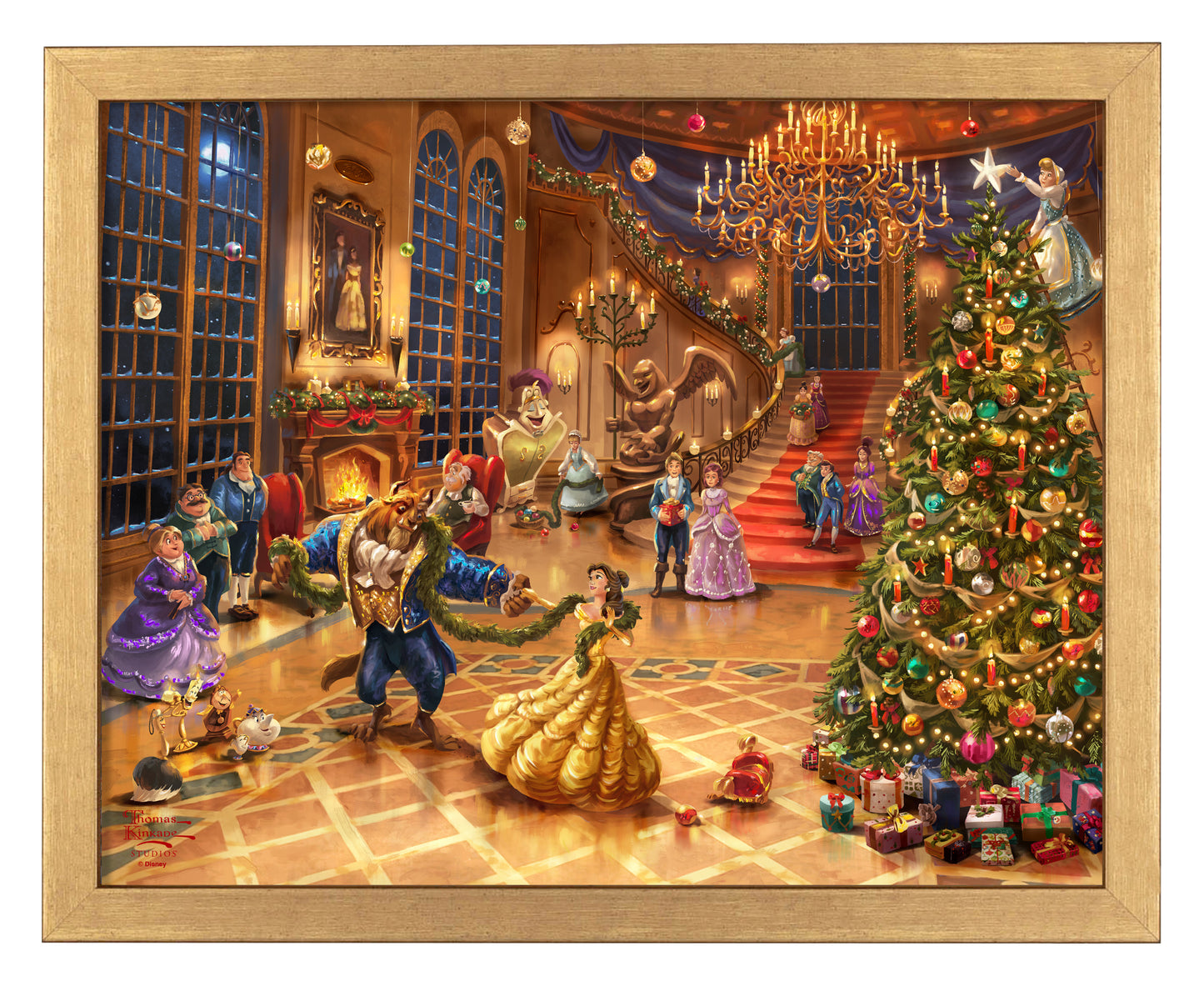 Disney Beauty and the Beast Christmas Celebration - Art Prints