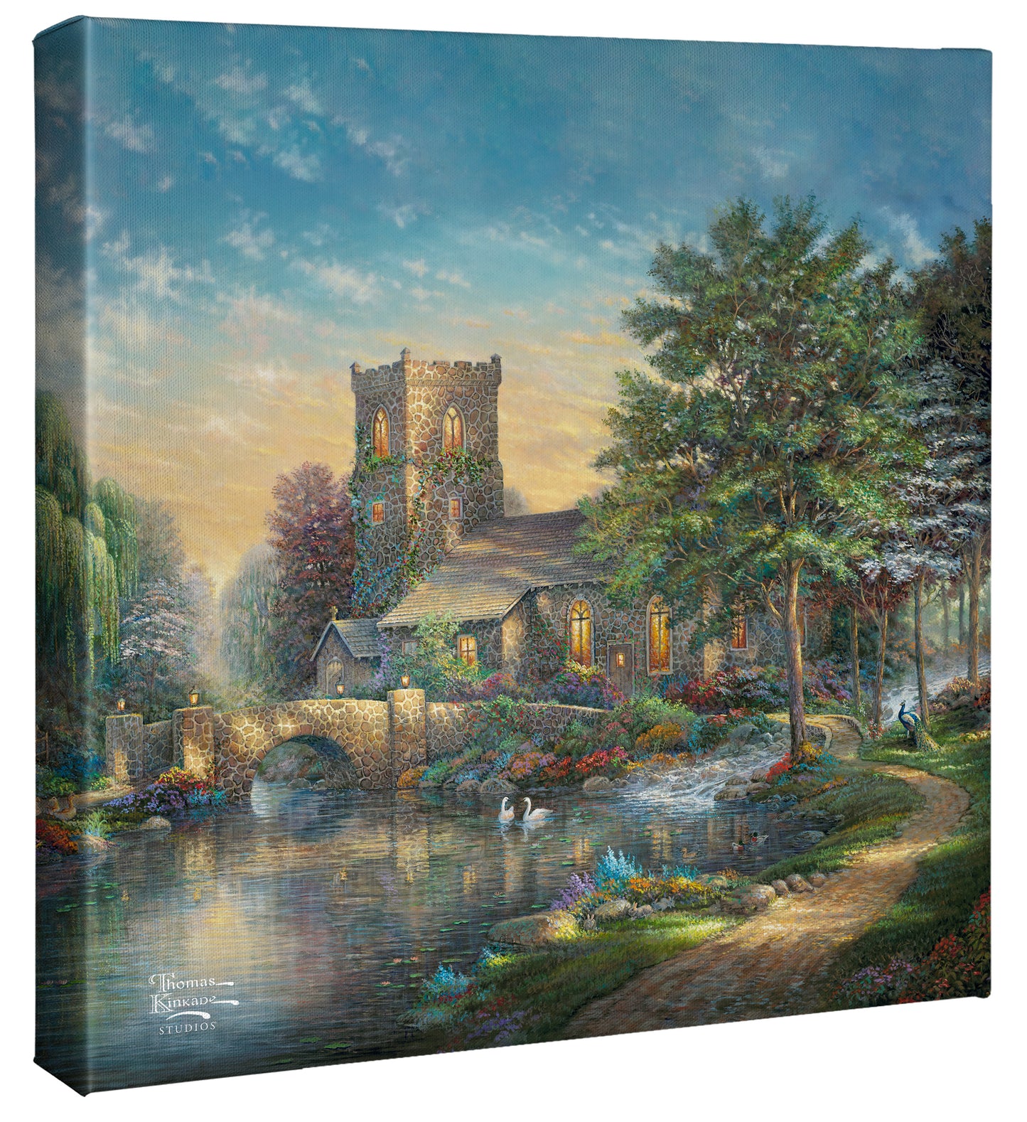 Willow Wood Chapel - 14" x 14" Gallery Wrapped Canvas