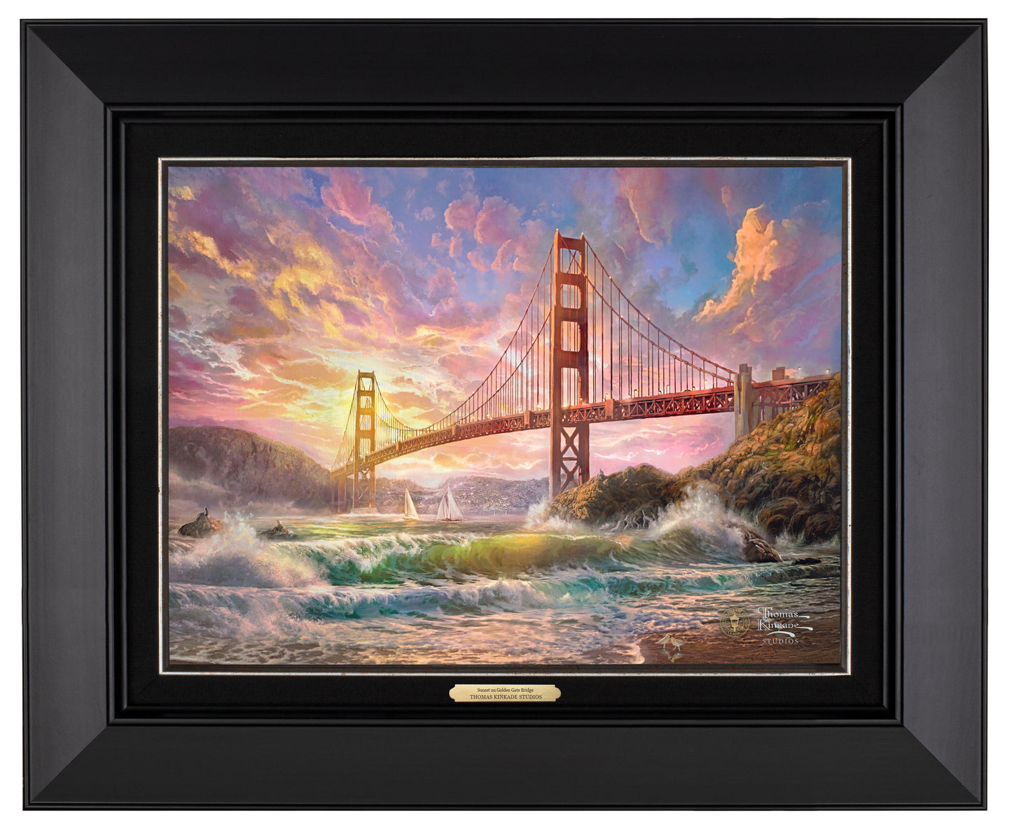 Sunset on Golden Gate Bridge - Canvas Classics