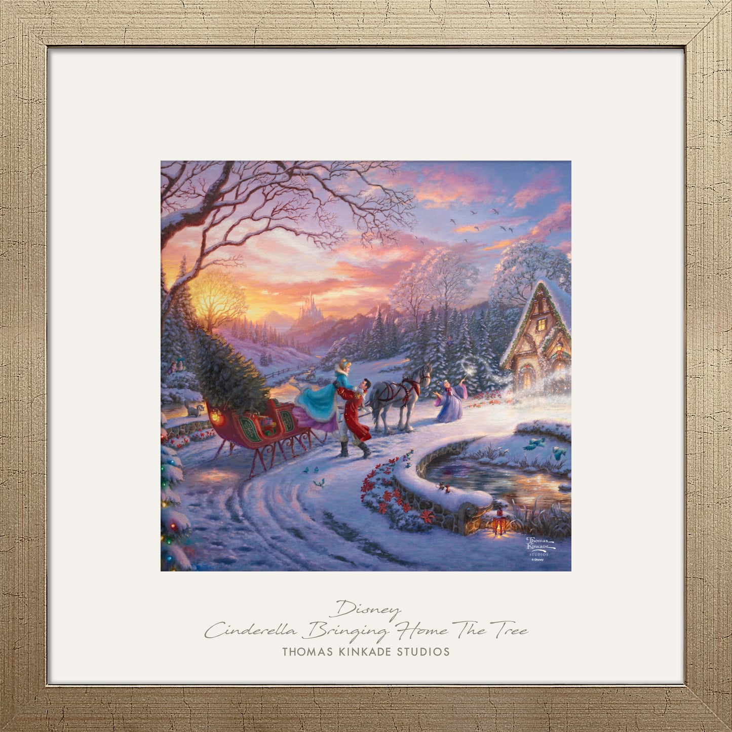 Disney Cinderella Bringing Home the Tree - 32" x 32" Prominence