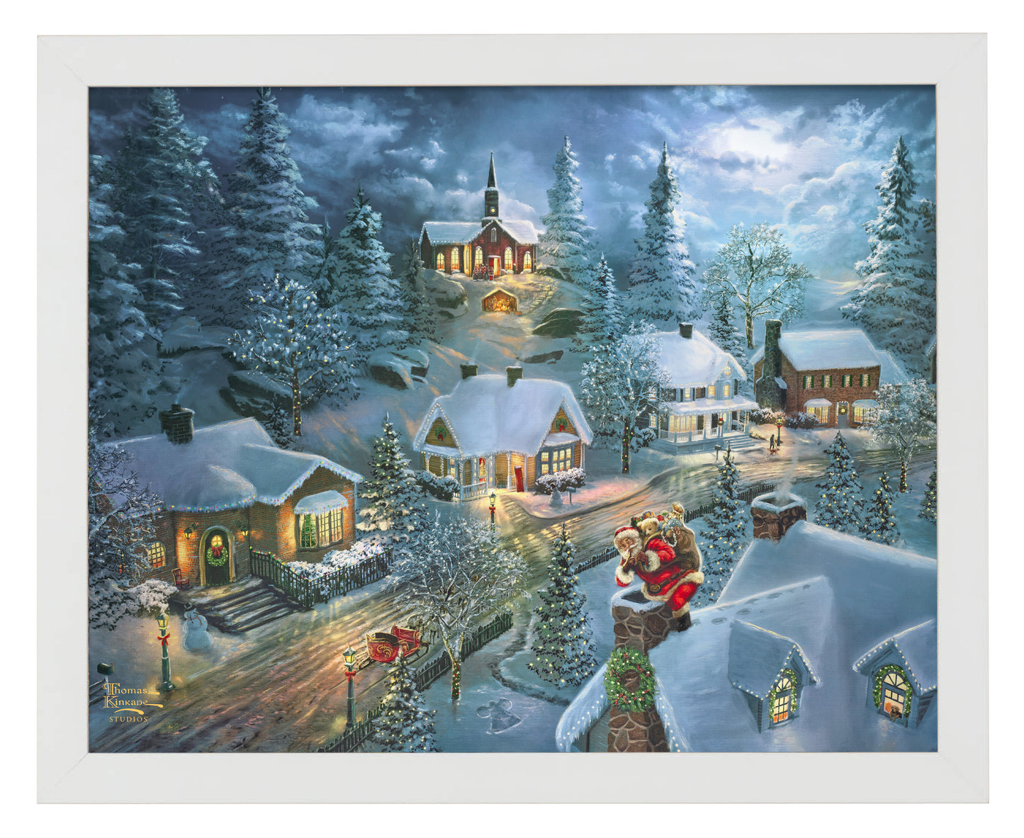 Santa's Silent Night - Art Prints