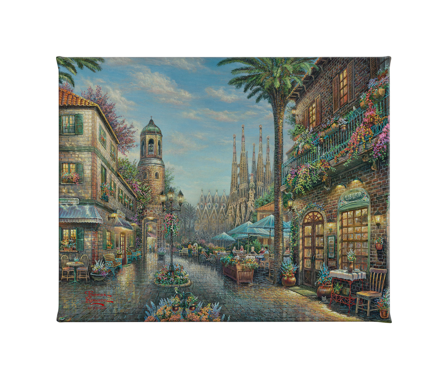 Spanish Café - 8" x 10" Gallery Wrapped Canvas