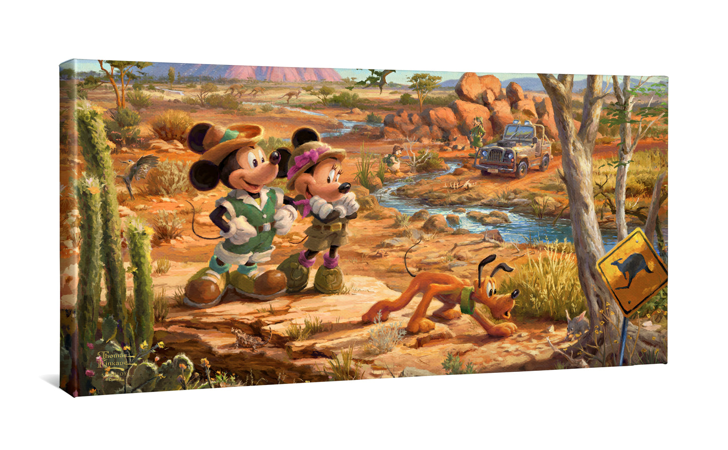 Disney Mickey and Minnie in the Outback - 16" x 31" Gallery Wrapped Canvas