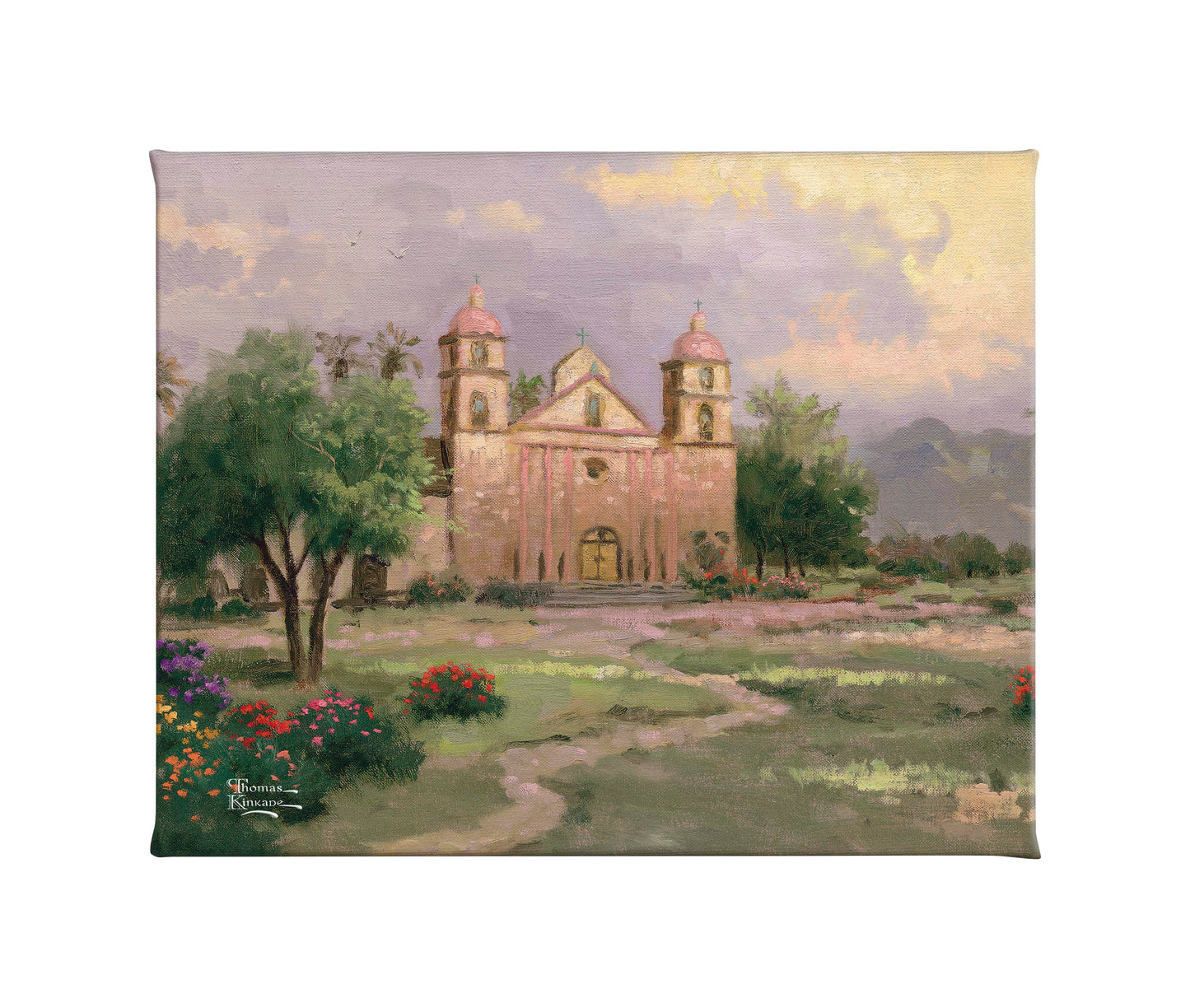 The Old Mission, Santa Barbara - 8" x 10" Gallery Wrapped Canvas