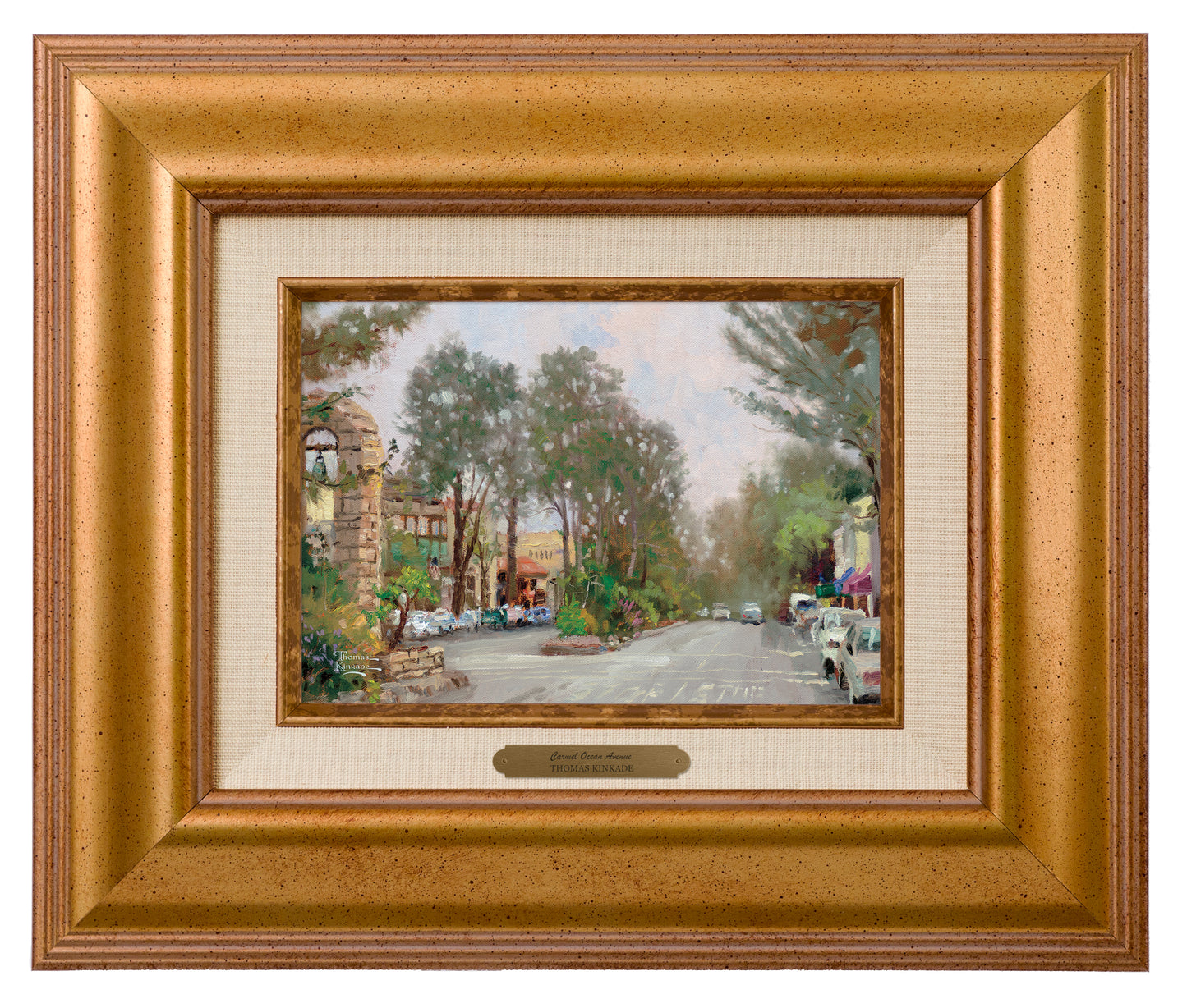 Carmel, Ocean Avenue on a Rainy Afternoon - Brushworks