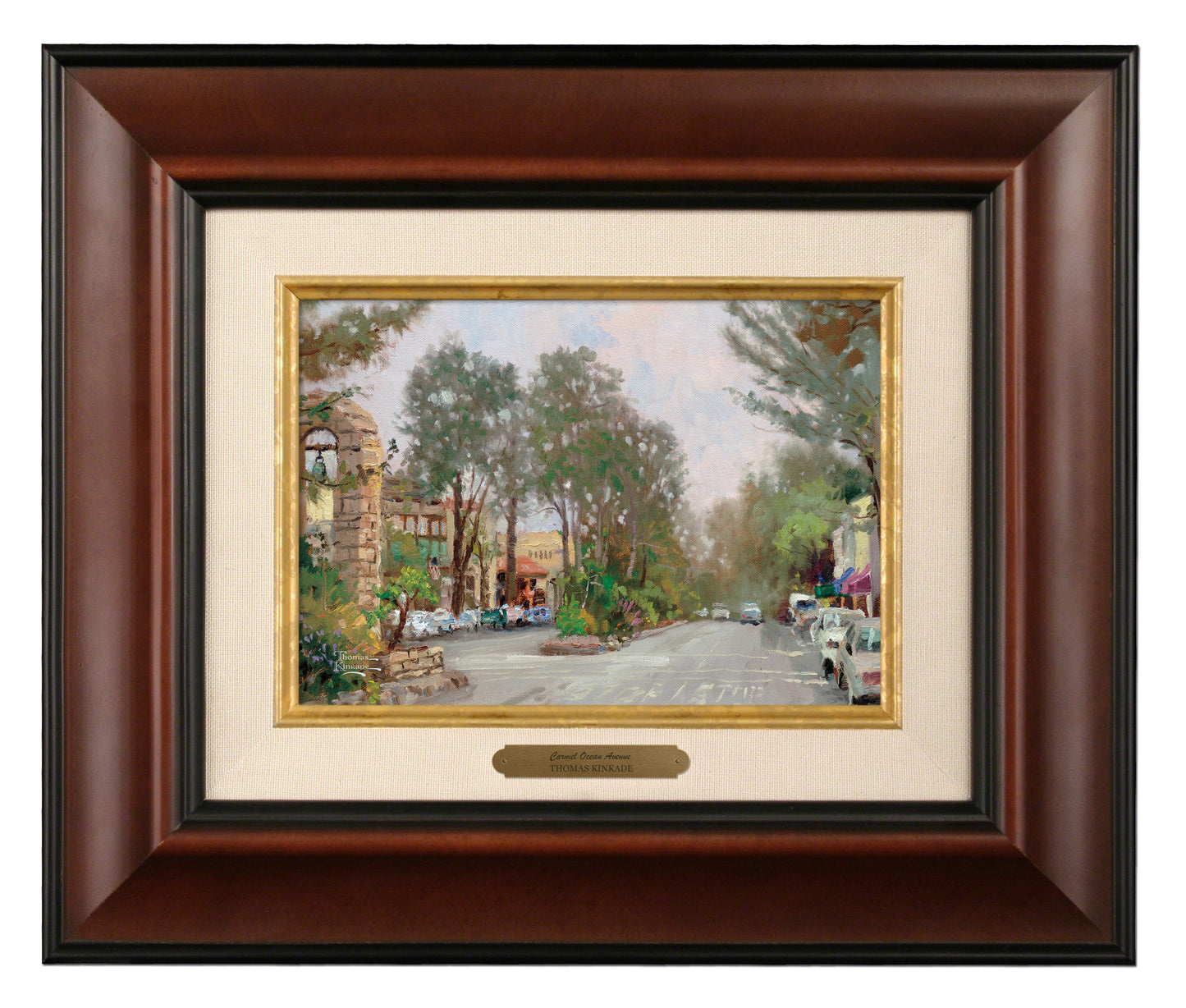 Carmel, Ocean Avenue on a Rainy Afternoon - Brushworks