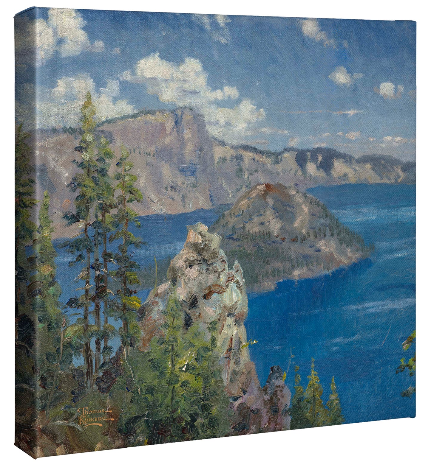 Crater Lake - 14" x 14" Gallery Wrapped Canvas