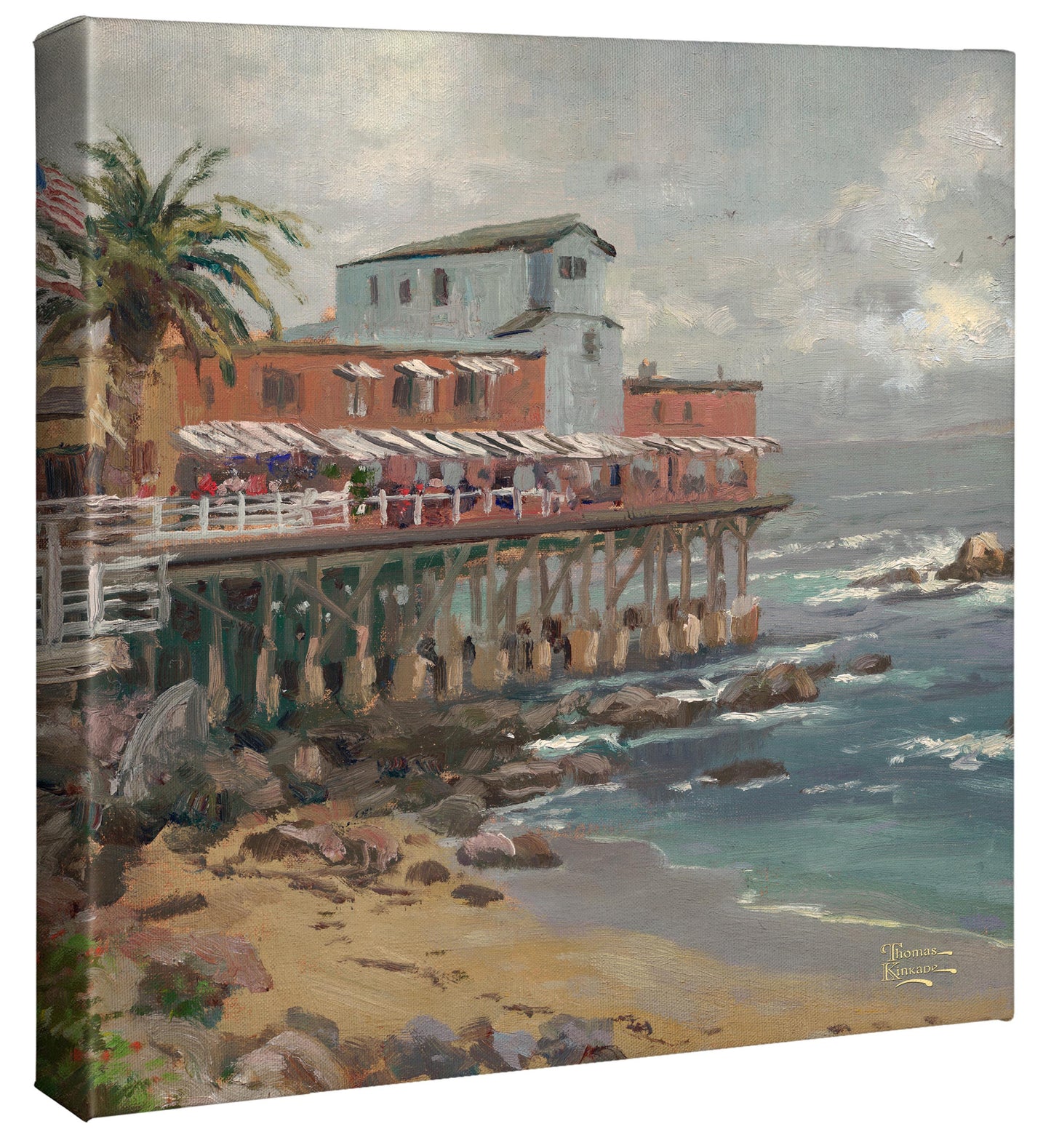 A View from Cannery Row, Monterey - 14" x 14" Gallery Wrapped Canvas