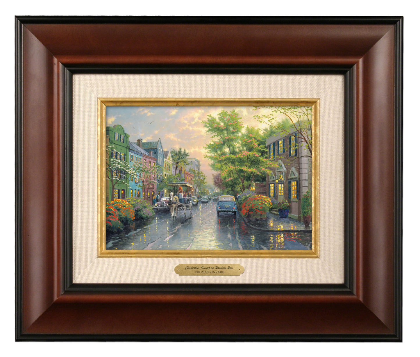Charleston, Sunset on Rainbow Row - Brushworks
