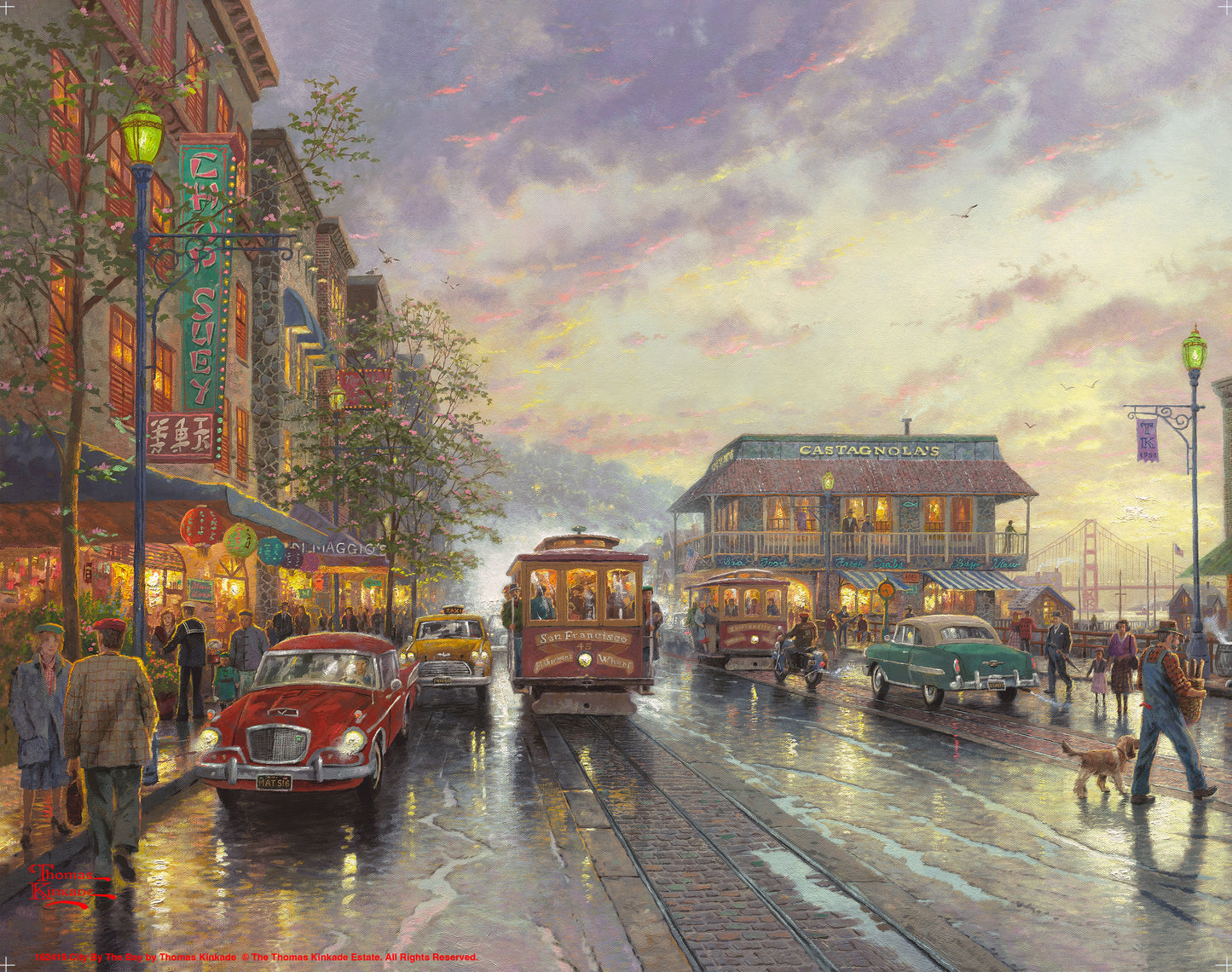 City by the Bay, Sunset on Fisherman's Wharf, San Francisco - Art Prints