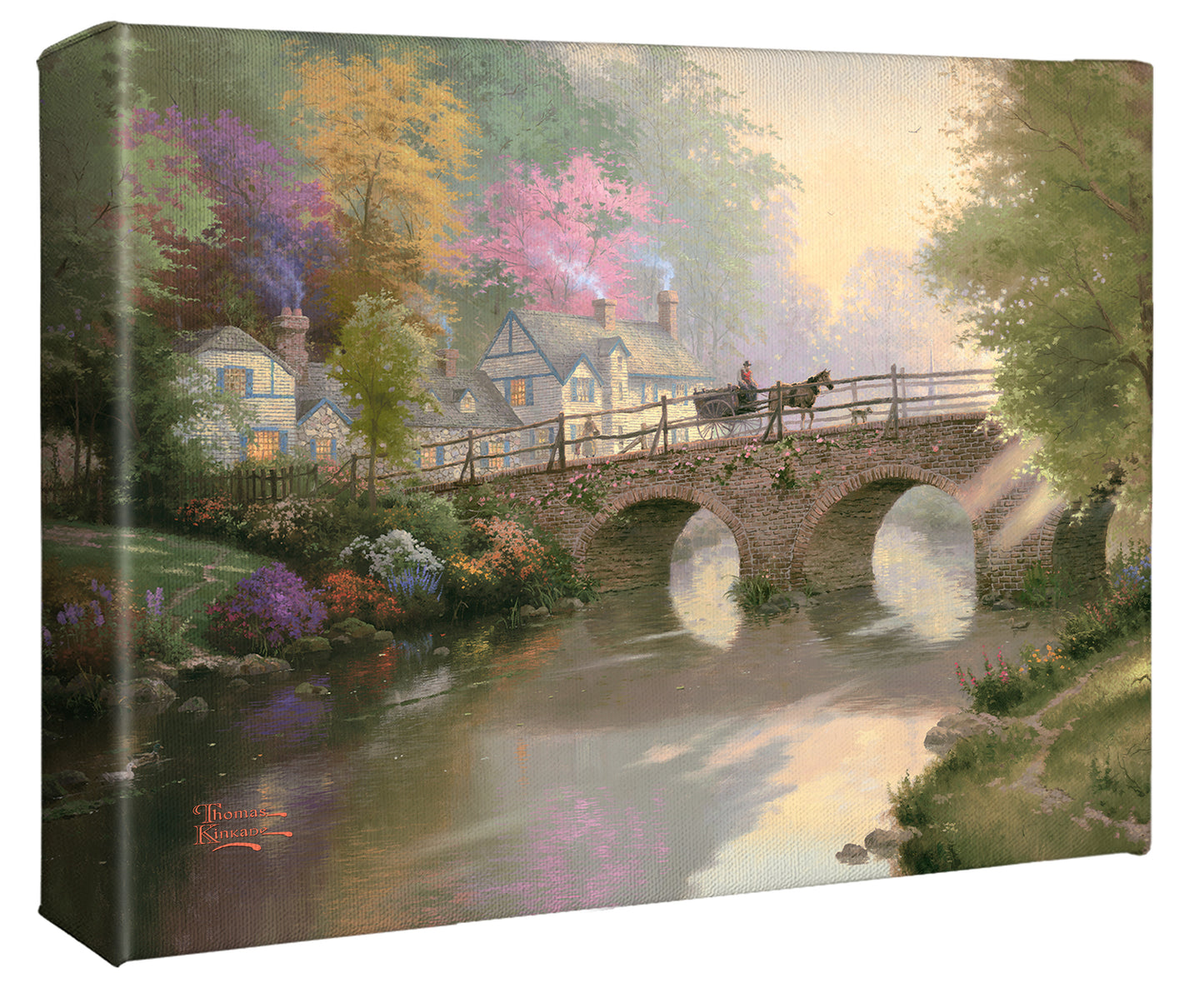 Hometown Bridge - 8" x 10" Gallery Wrapped Canvas