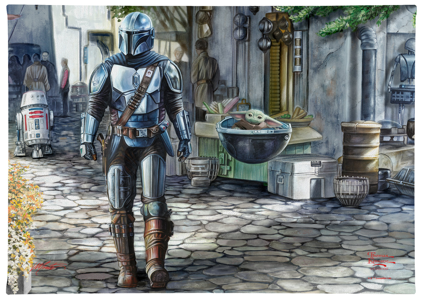 The Mandalorian - A Welcome Sight - 10" x 14" Gallery Wrapped Canvas