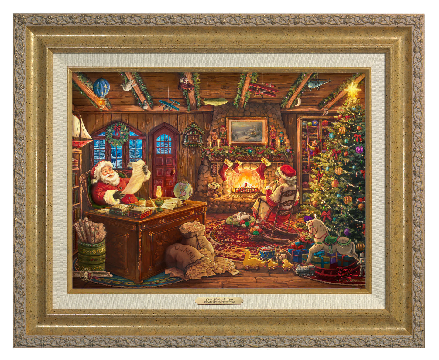 Santa Checking His List - Canvas Classics