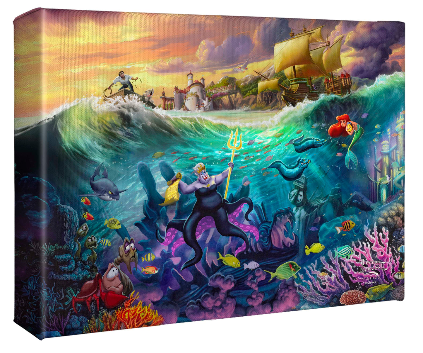 Disney Ursula - 8" x 10" Gallery Wrapped Canvas