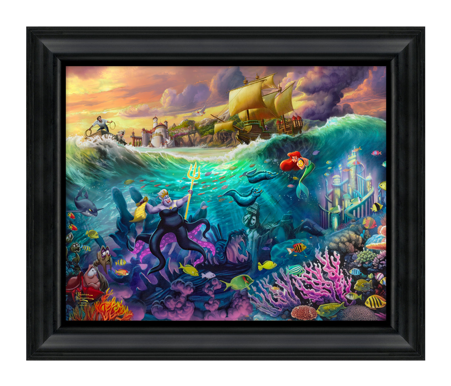 Disney Ursula - 16" x 20" Brushstroke Vignette