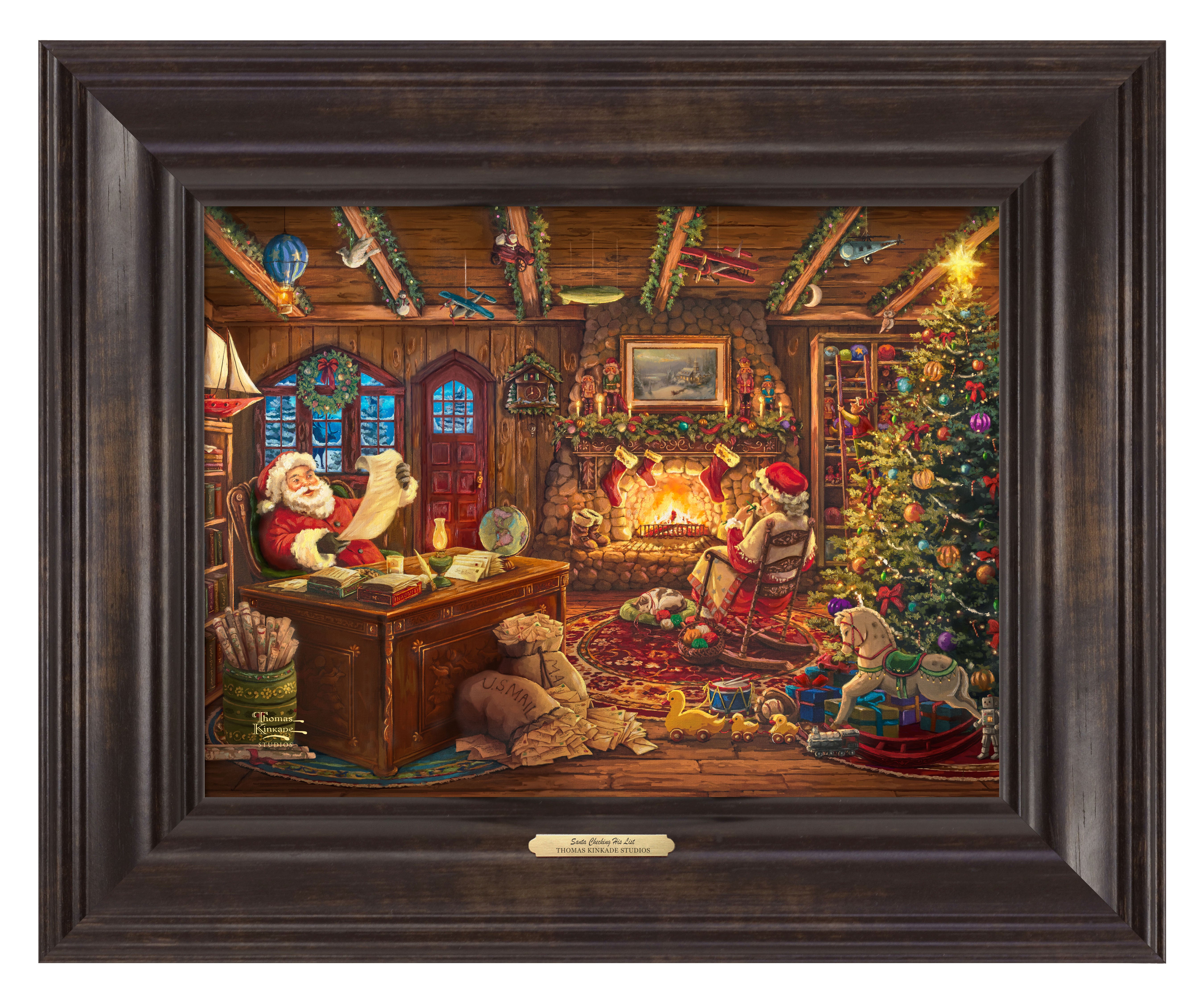 Santa Checking His List - Canvas Classics Canvas Classics From