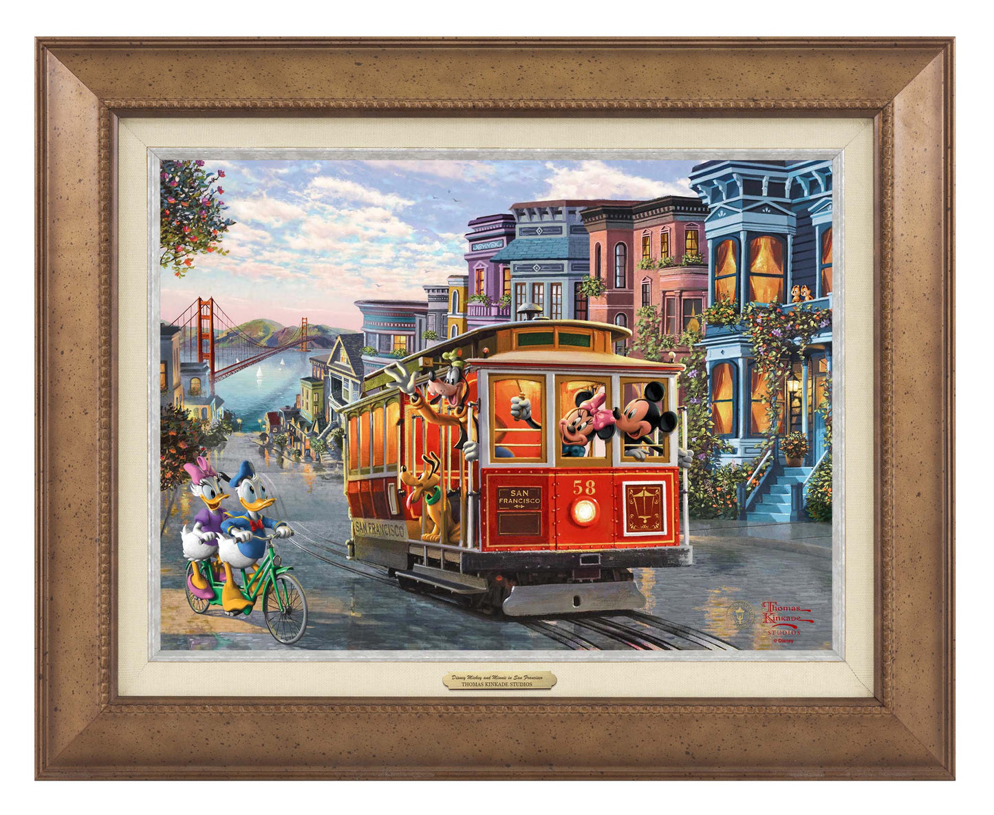 Disney Mickey and Minnie in San Francisco - Canvas Classics