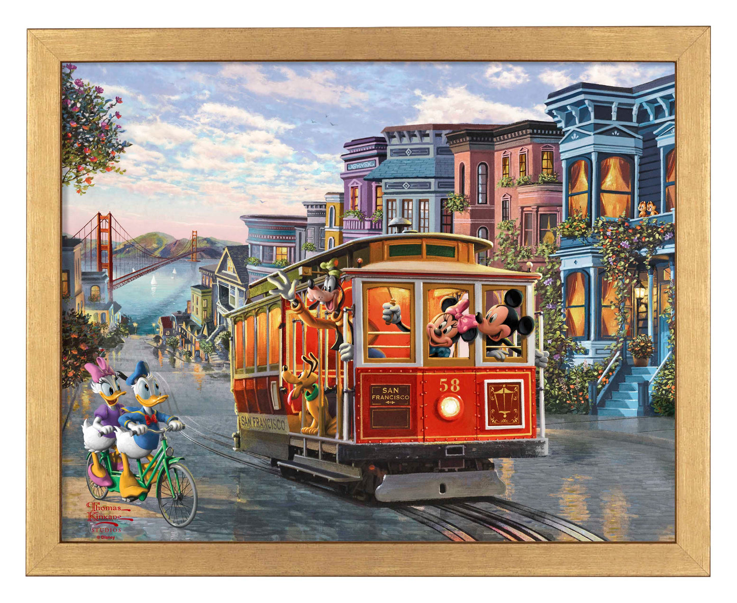 Disney Mickey and Minnie in San Francisco - Art Prints
