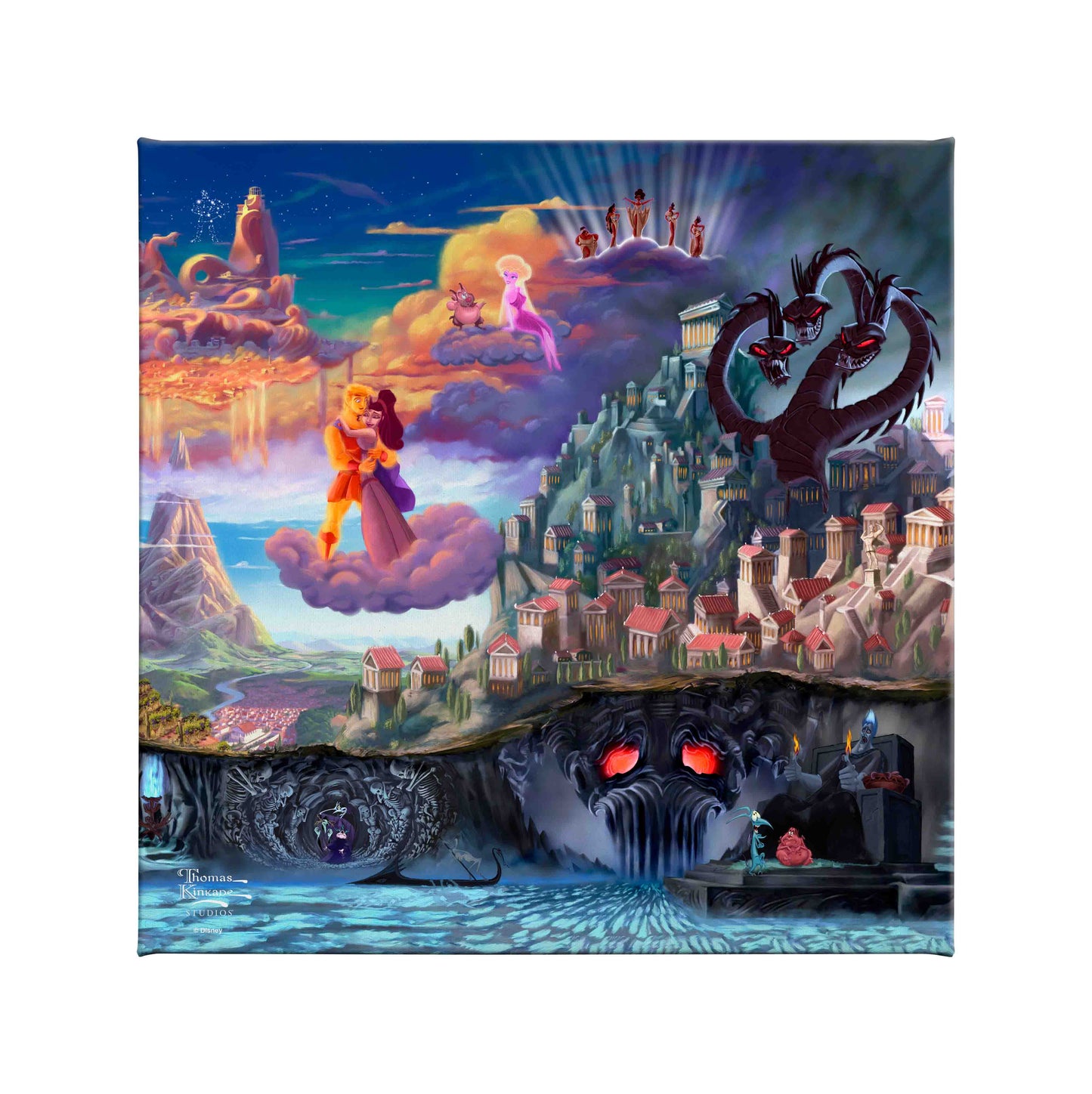 Disney Hercules - 14" x 14" Gallery Wrapped Canvas