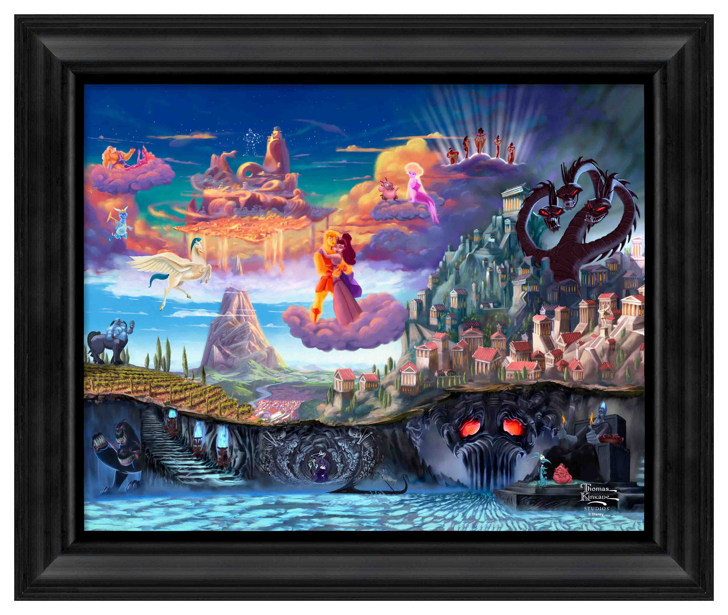 Disney Hercules 16" x 20" Brushstroke Vignette