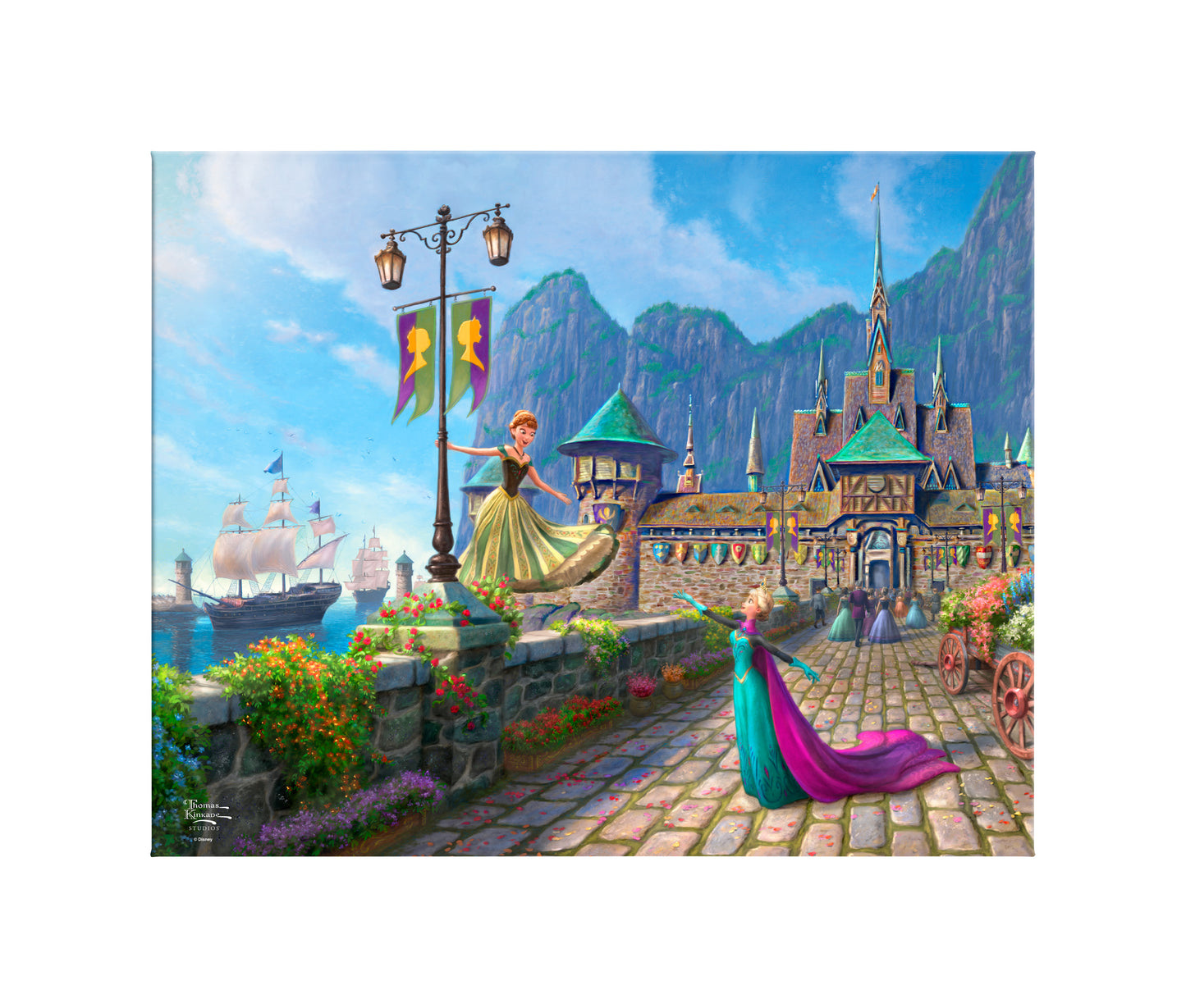 Disney Frozen Celebration in Arendelle - 24" x 30" Gallery Wrapped Canvas