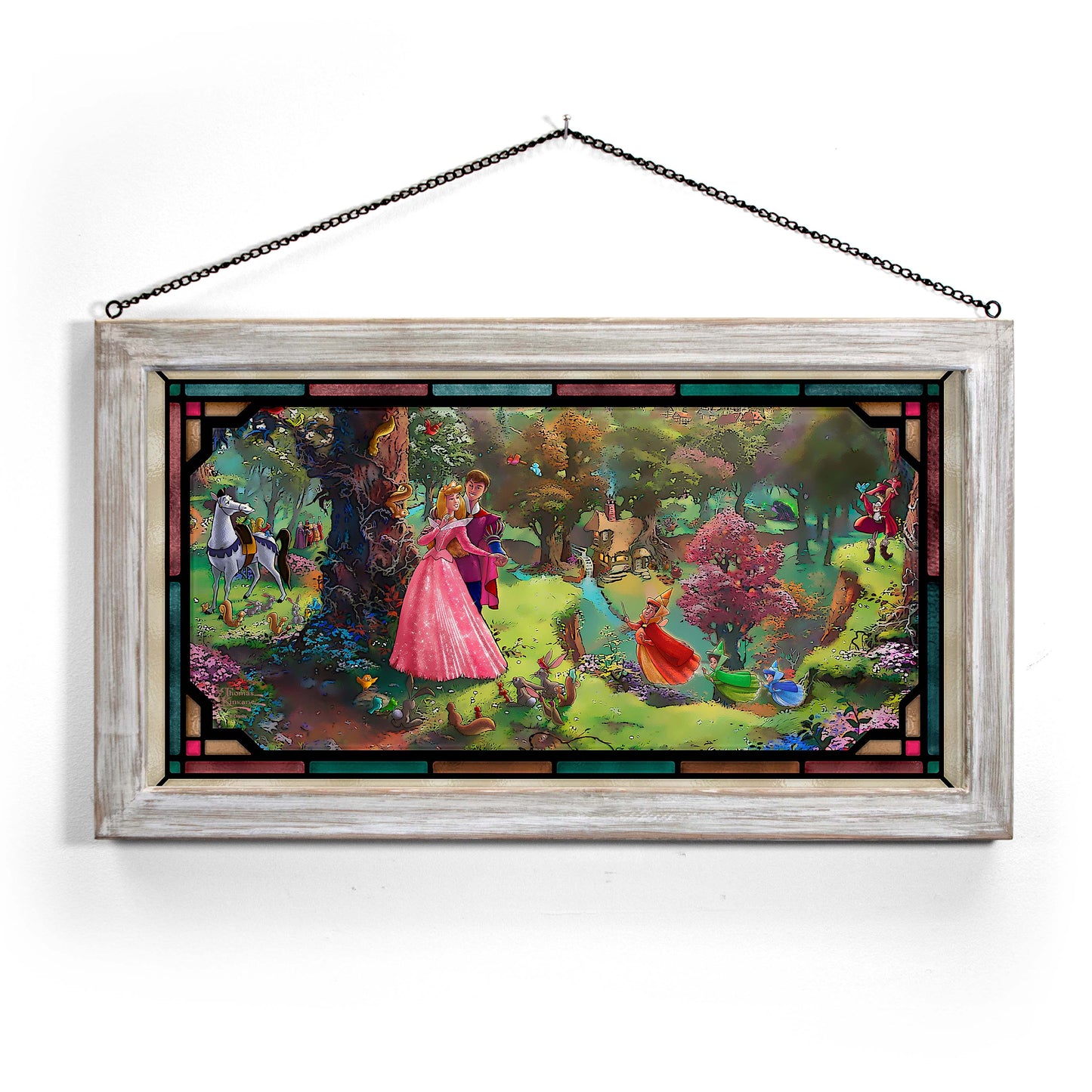 Disney Sleeping Beauty - 13" x 23" Stained Glass Art