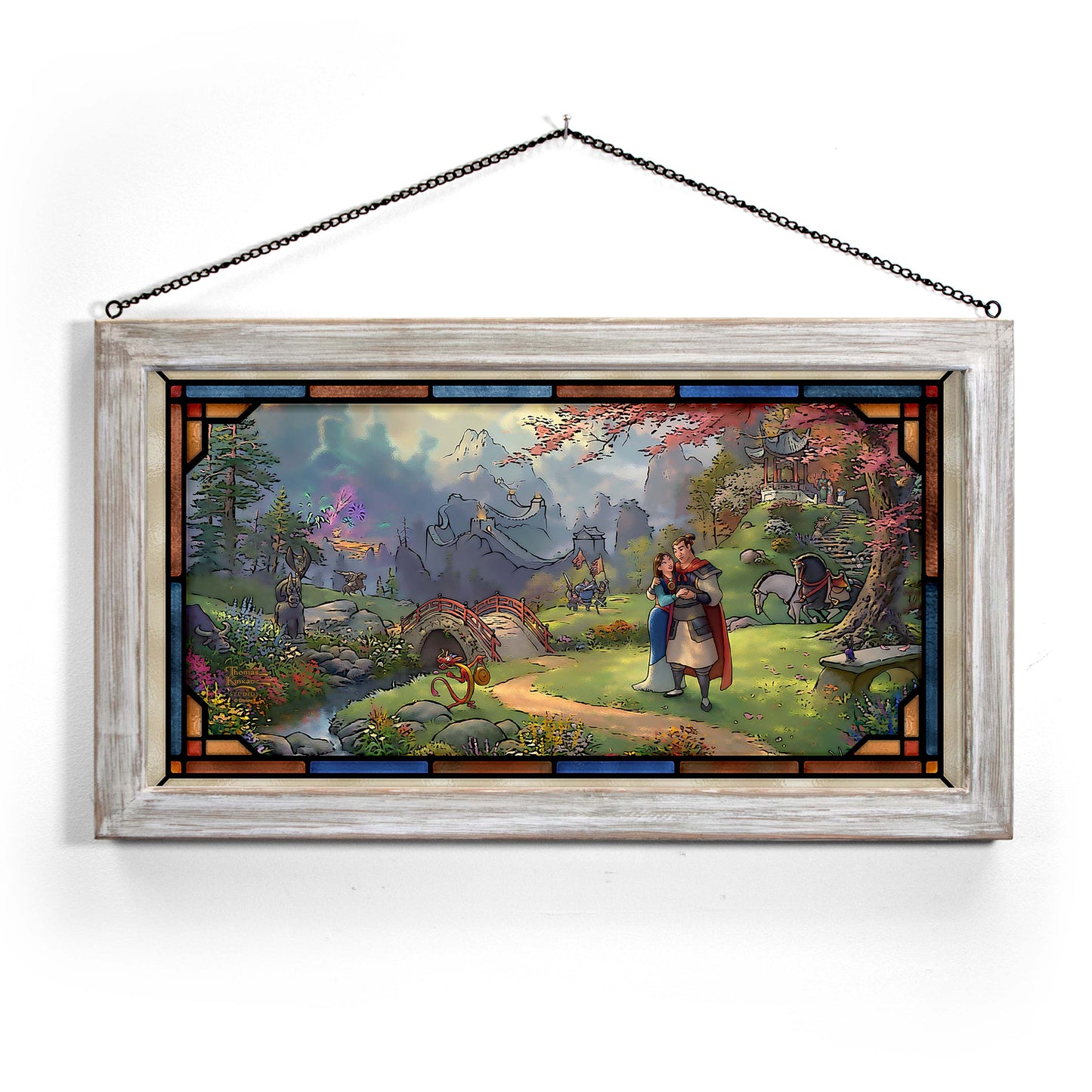 Disney Mulan Blossoms of Love - 13" x 23" Stained Glass Art