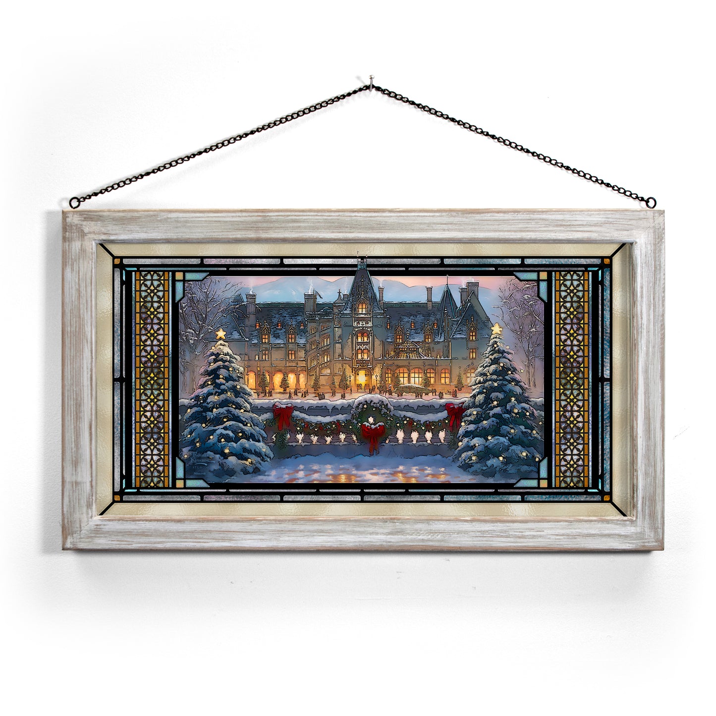 Christmas at Biltmore® - 13" x 23" Stained Glass Art