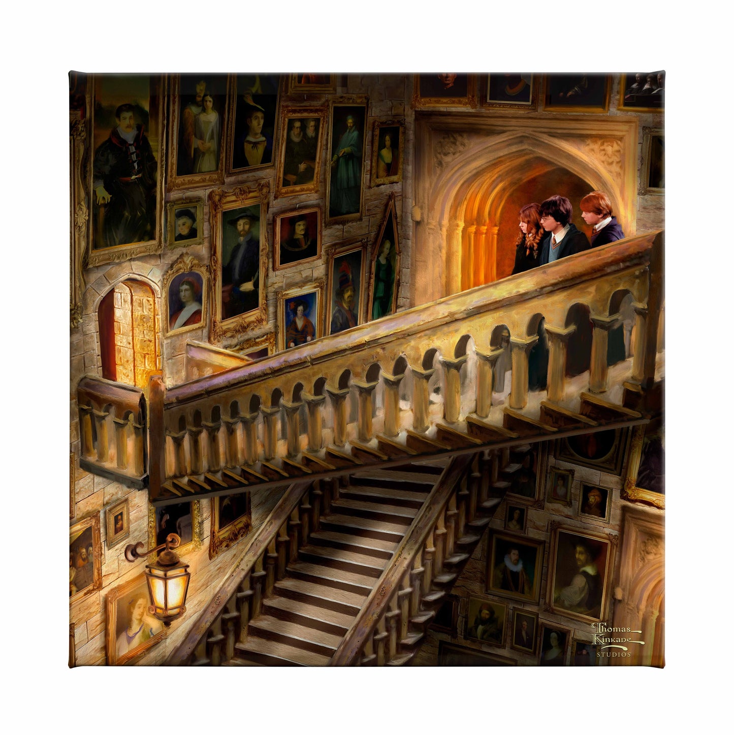 Harry Potter™ Grand Staircase - 14" x 14" Gallery Wrapped Canvas
