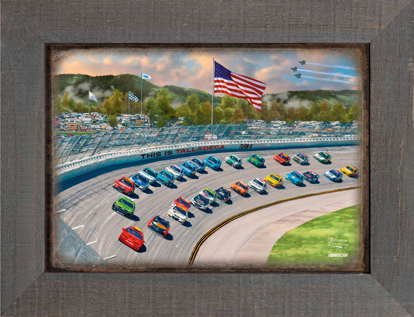 NASCAR® Talladega - 12.5" x 16" Framed Metal Print