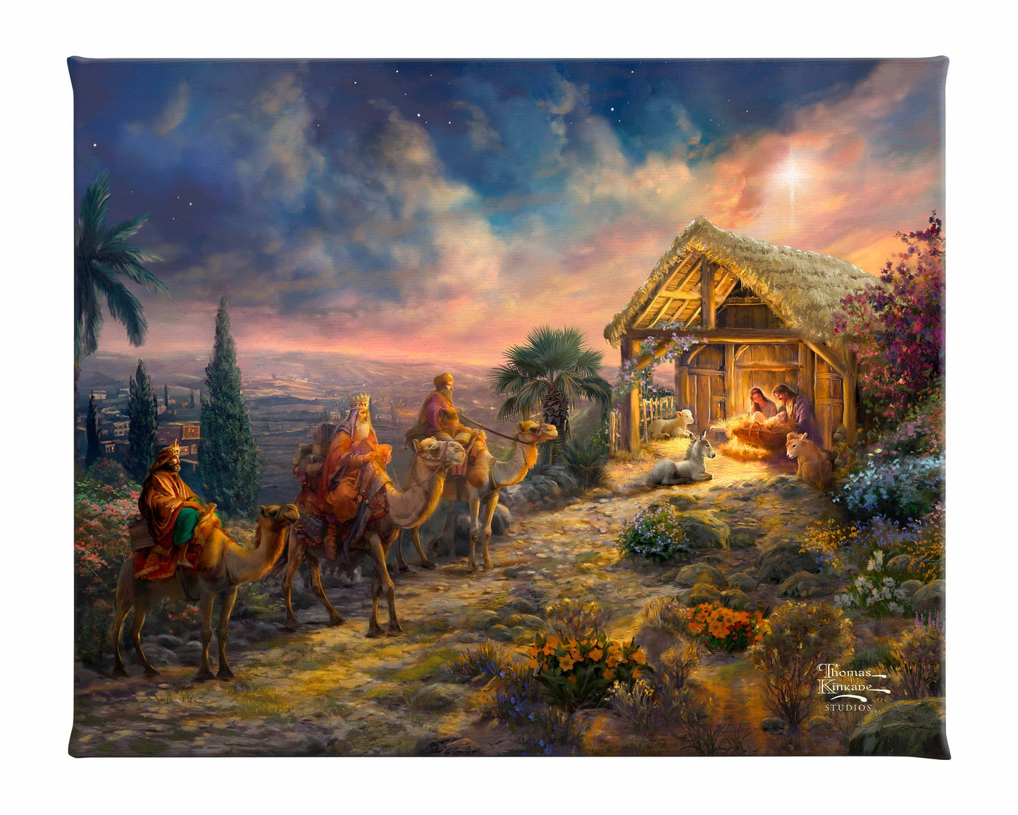 Away in the Manger - 8" x 10" Gallery Wrapped Canvas