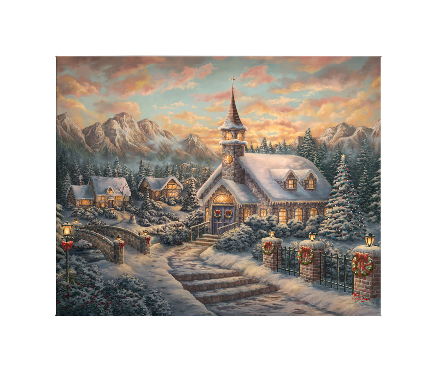 Christmas Service - 24" x 30" Gallery Wrapped Canvas