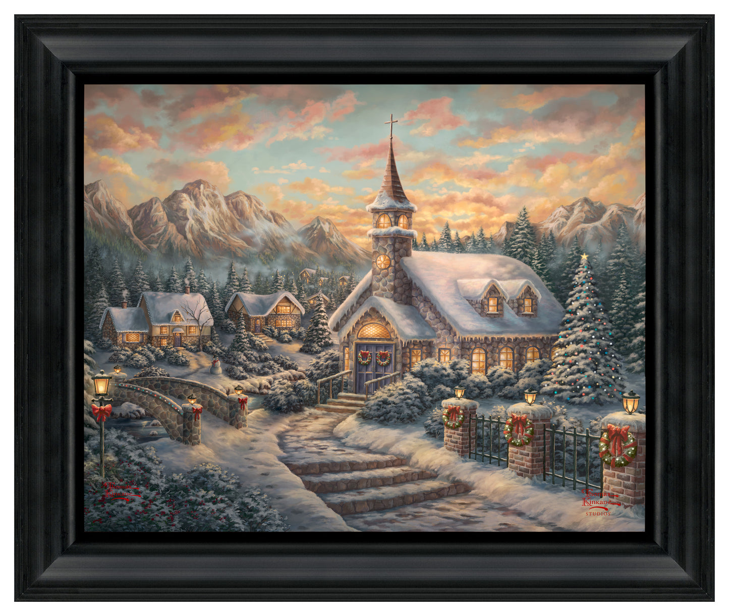 Christmas Service - 16" x 20" Brushstroke Vignette