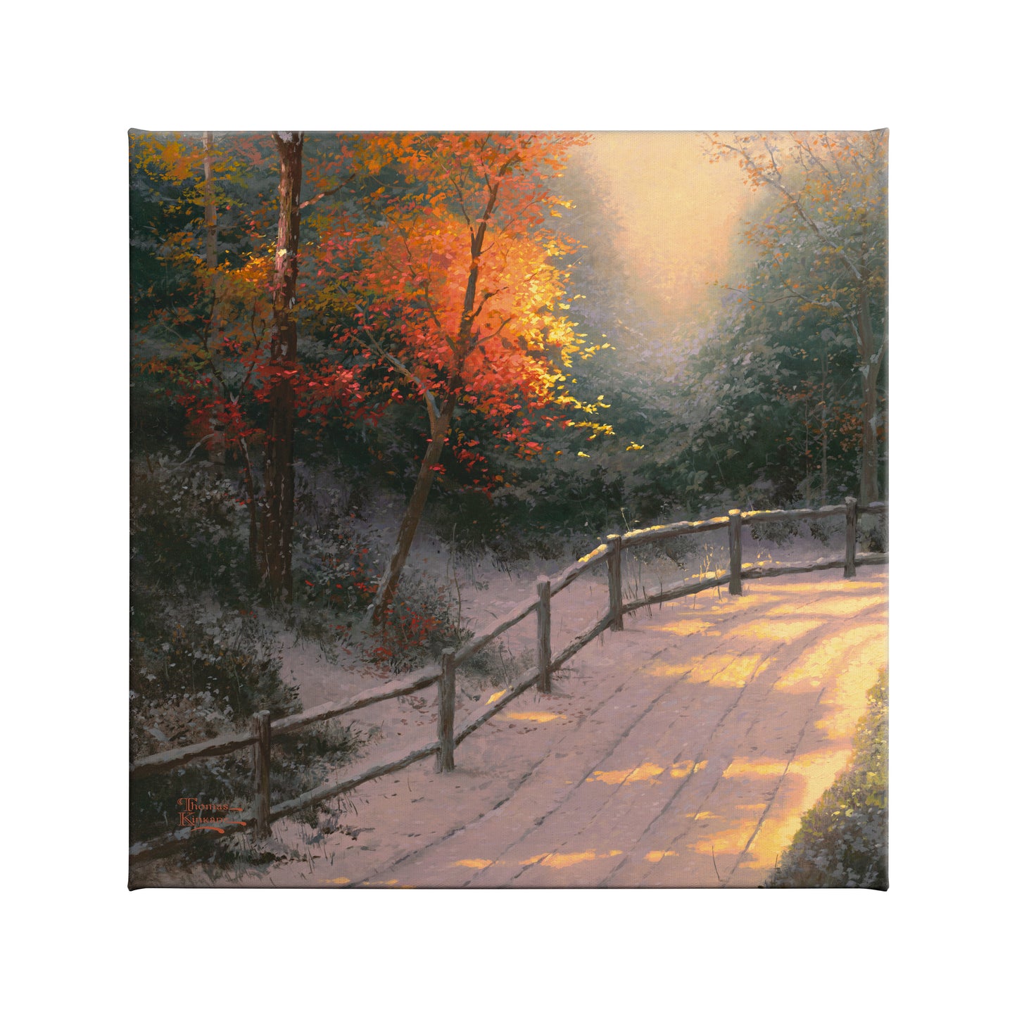 First Snow - 14" x 14" Gallery Wrapped Canvas