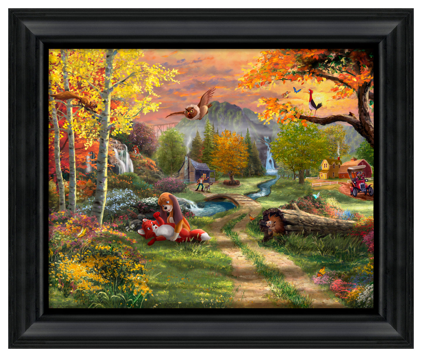 192822_BSV Disney Fox and the Hound 16X20 Black FRAMED.jpg