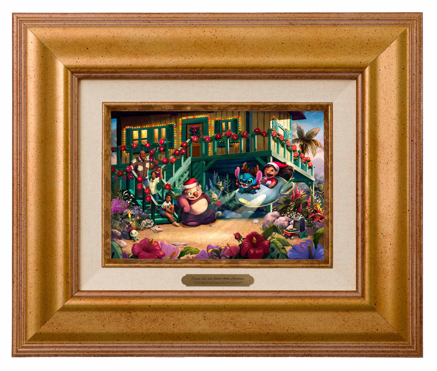192856_BRW Disney Lilo and Stitch Aloha Christmas 5X7 Golden Sunset Frame.jpg