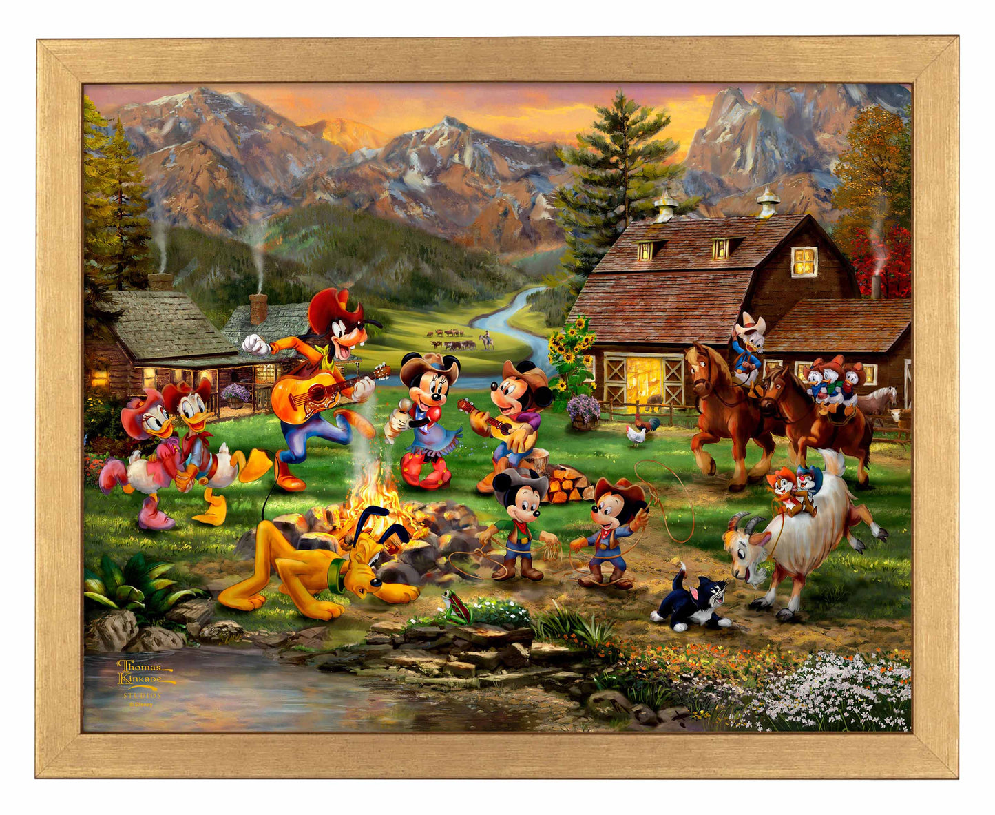 Disney Mickey and Minnie Rocky Mountain Round-Up - Art Prints