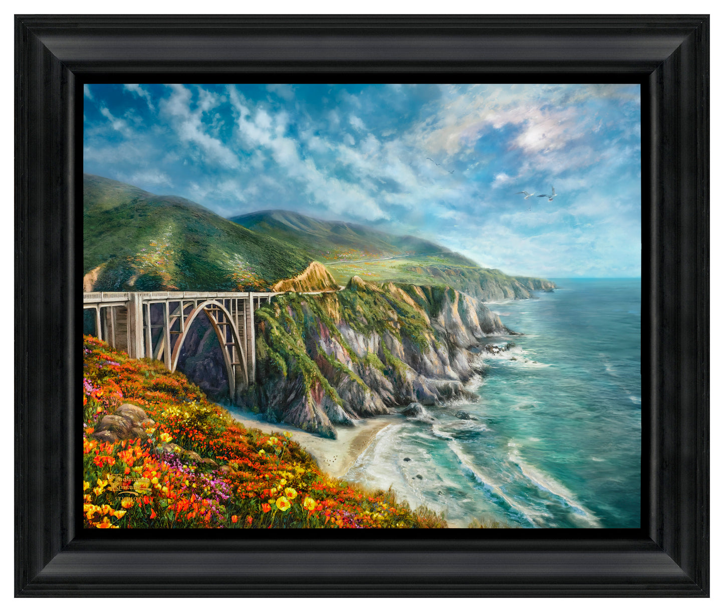 Big Sur 16" x 20" - Brushstroke Vignette