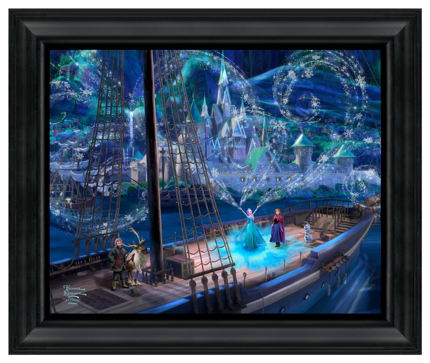 Disney Frozen Love and Magic 16" x 20" Brushstroke Vignette