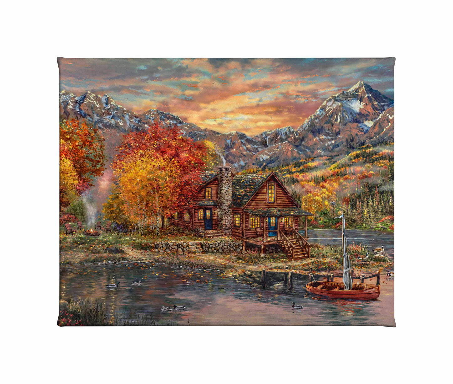 A Perfect Fall Day - 8" x 10" Gallery Wrapped Canvas