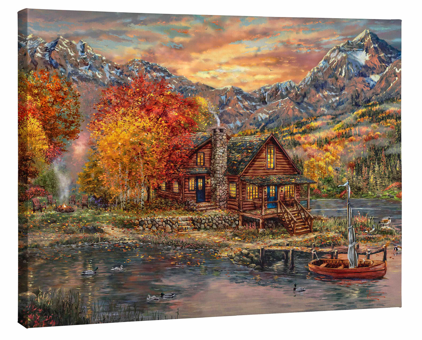 A Perfect Fall Day - 24" x 30" Gallery Wrapped Canvas