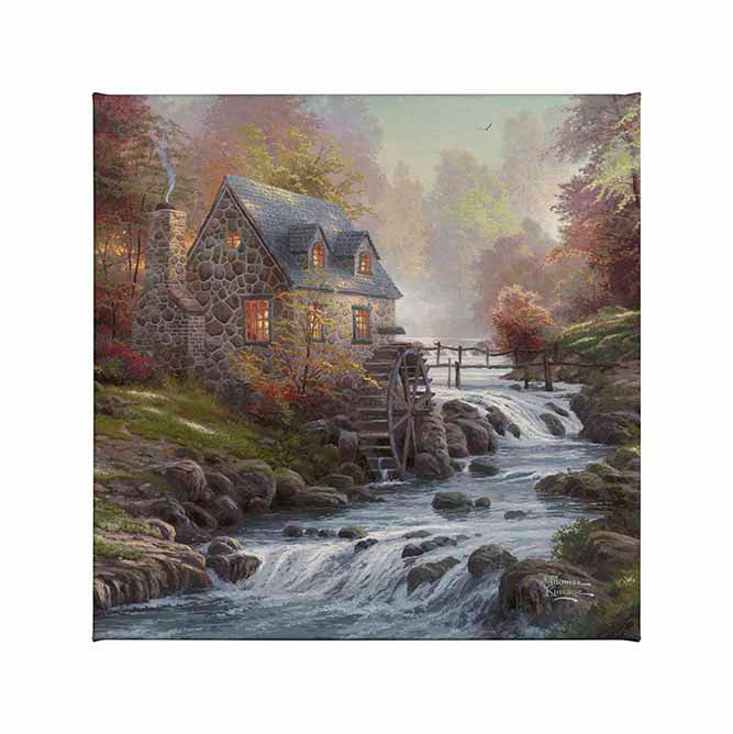 Cobblestone Mill - 14" x 14" Gallery Wrapped Canvas